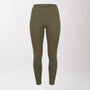 Leggings sportivi verdi da donna a vita alta: tessuto elasticizzato, morbido e confortevole per fitness, yoga, pilates e allenamenti di ogni intensità.